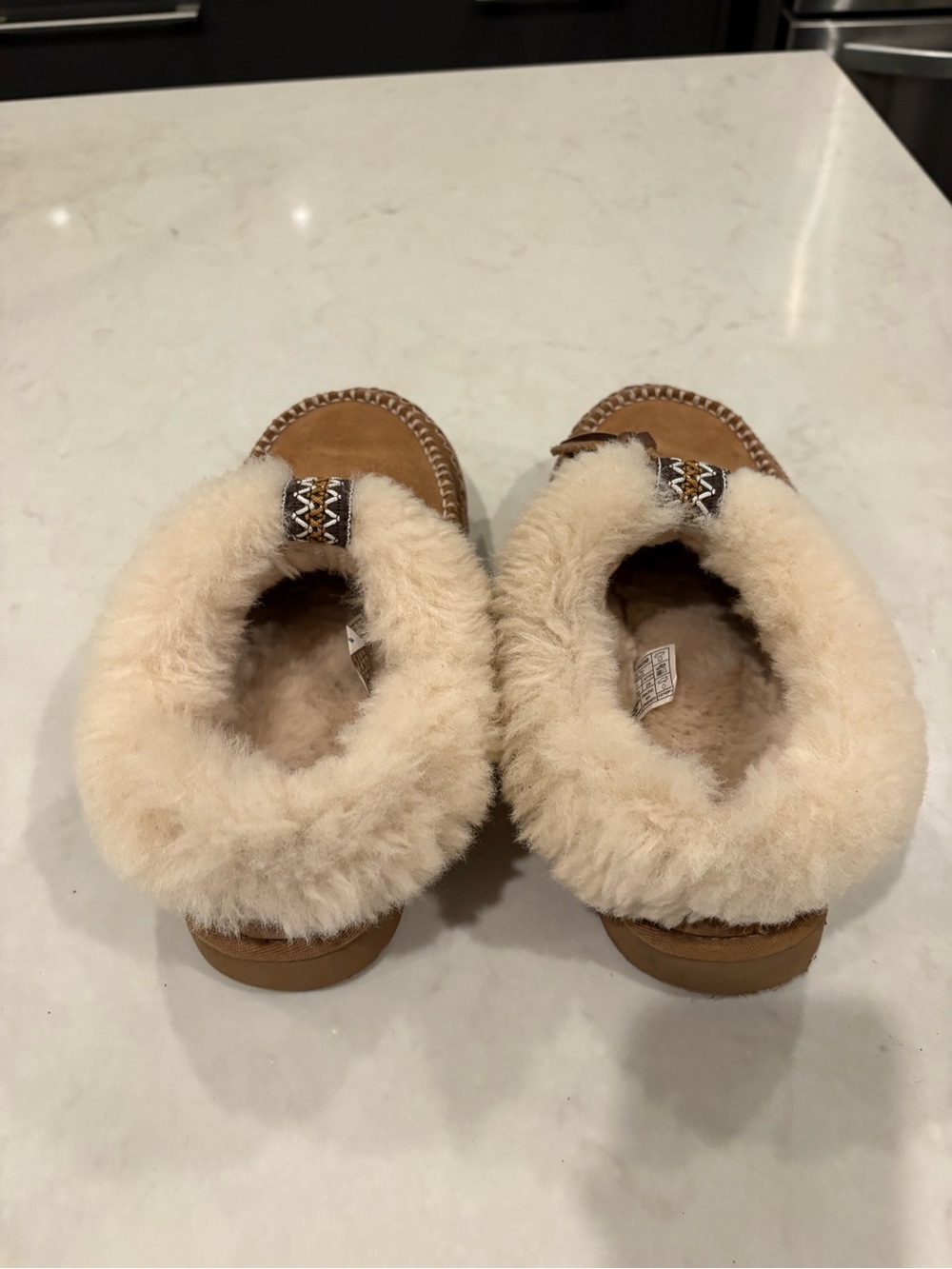 Uggs Shearling-Lined Suede Moccasin Slippers - Chestnut - Picture 2 of 13
